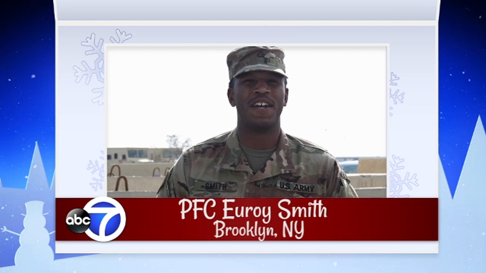 Seasons Greetings from PFC Euroy Smith