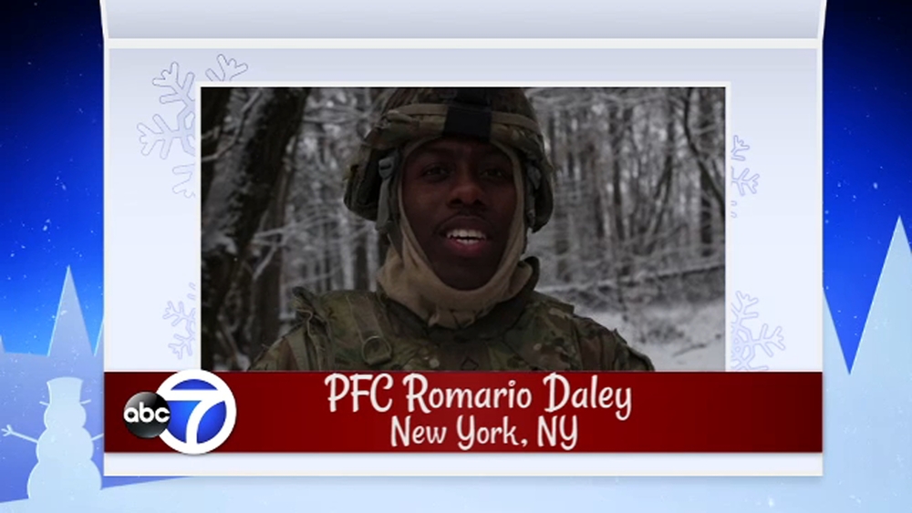 Seasons Greetings from PFC Romario Daley