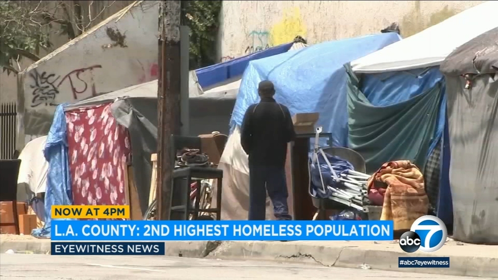 LA's homeless population at 50,000
