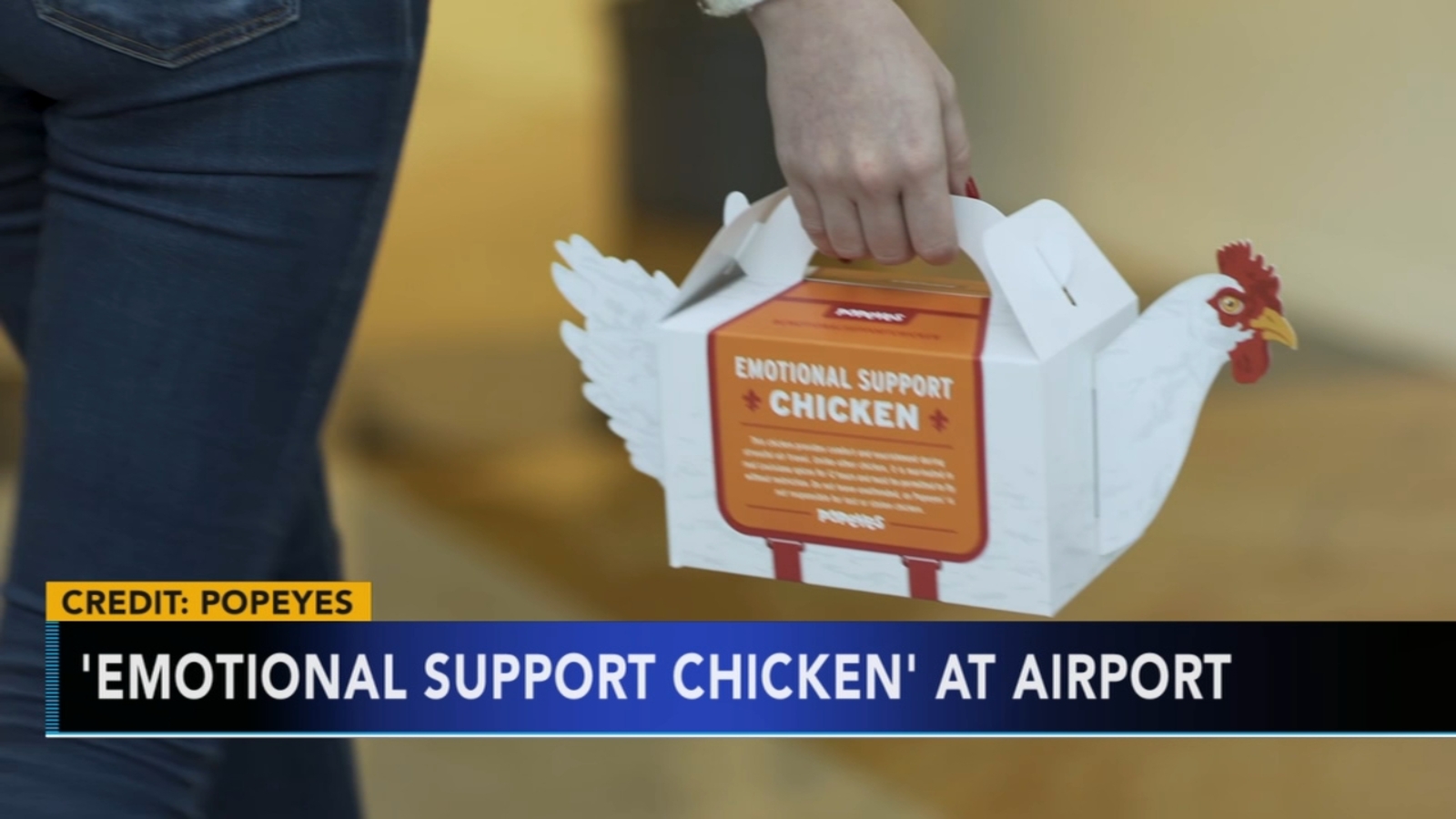 Popeyes offers 'emotional support chicken' available at Philadelphia