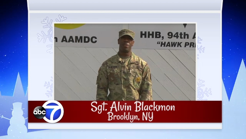 Seasons Greetings from Sgt. Alvin Blackmon