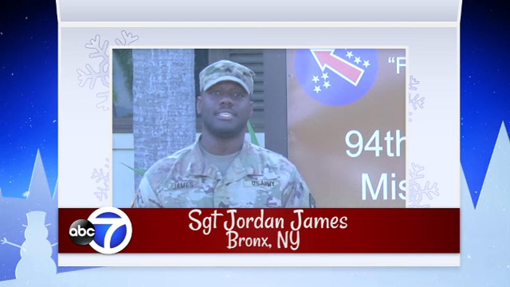 Seasons Greetings from Sgt Jordan James
