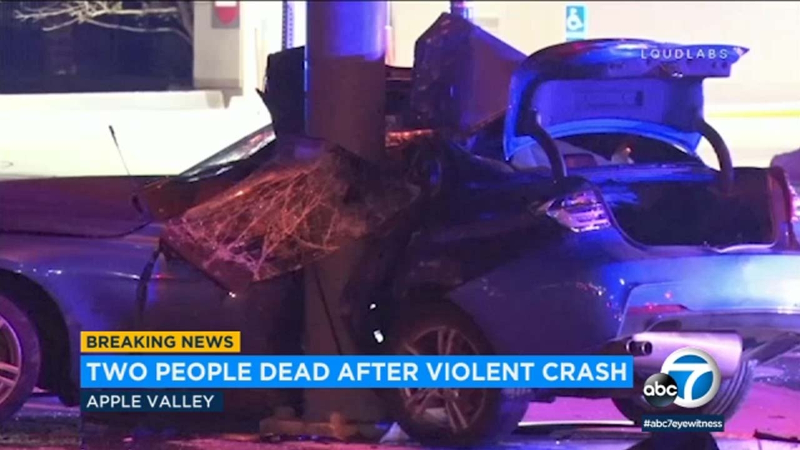 Apple Valley crash 2 killed in horrific wreck ABC7 Los Angeles