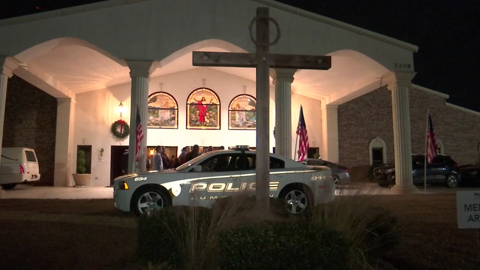 Hundreds pack funeral home to say goodbye to fallen Lumberton officer