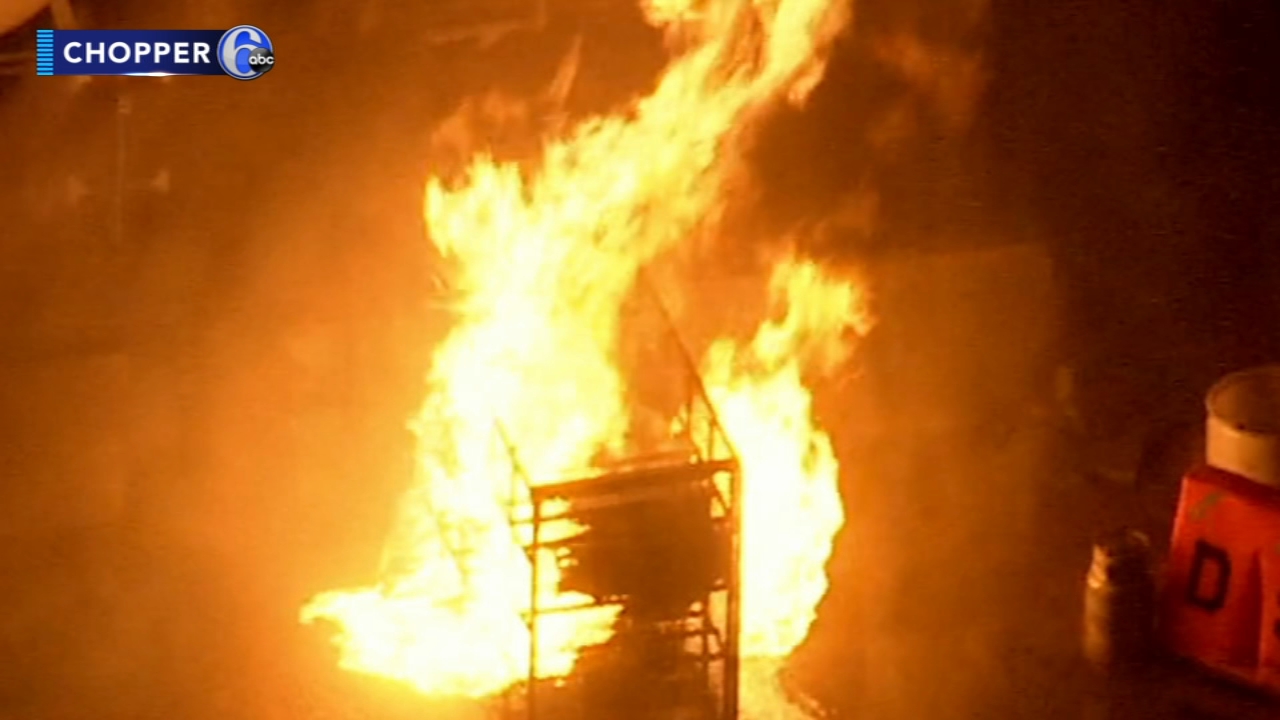 Flames threaten propane tanks at Port of Wilmington