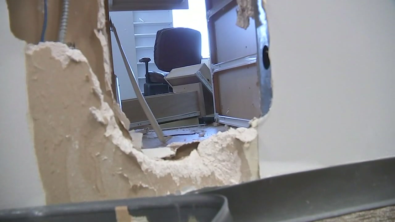 Burglars smash through walls of Congressman Al Green's office.