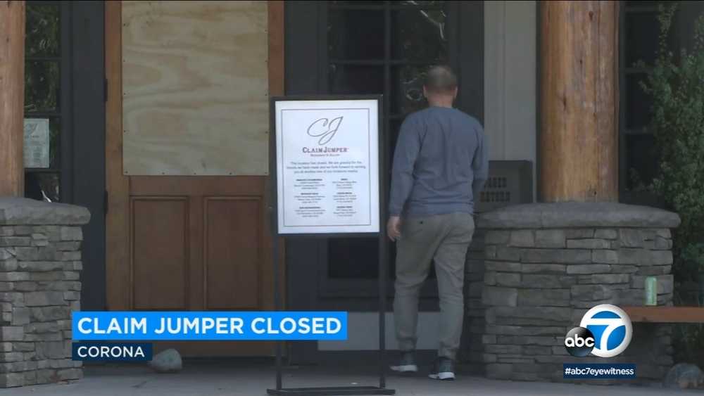 Corona Claim Jumper closes with no notice