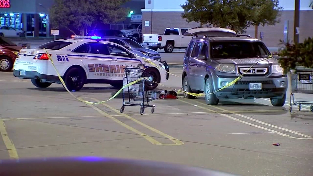 A man shot at two to three men intent on robbing his wife, injuring one, Saturday afternoon, according to deputies.