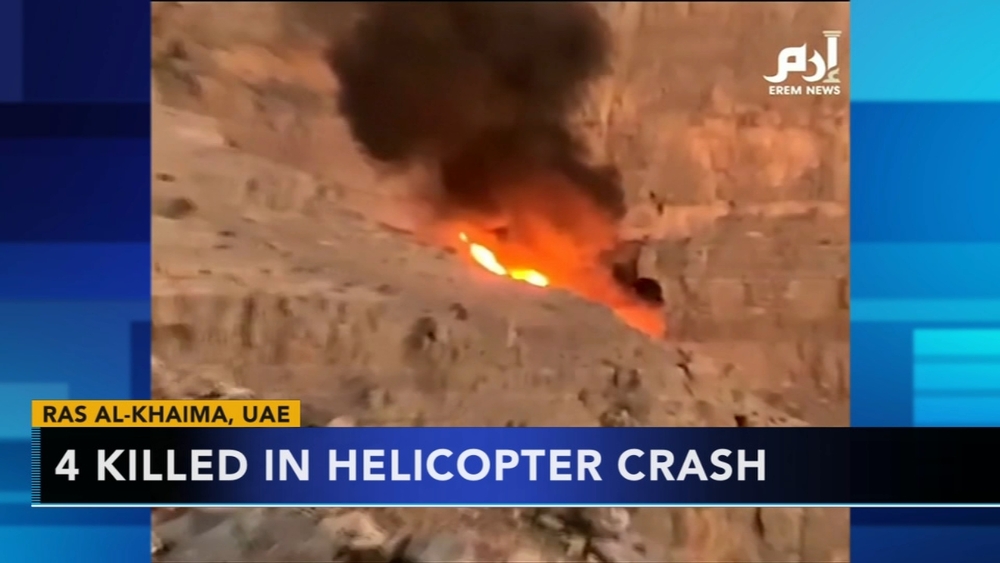 Helicopter crashes near world's longest zip line in UAE