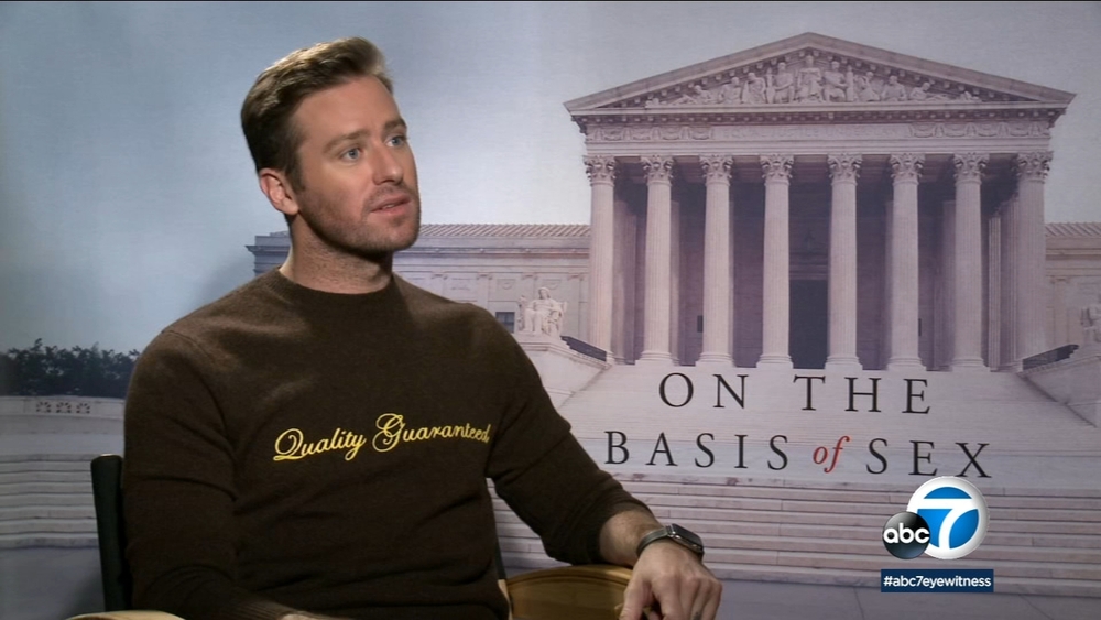 'On The Basis Of Sex': Armie Hammer shares why he's helping tell 'amazing' story