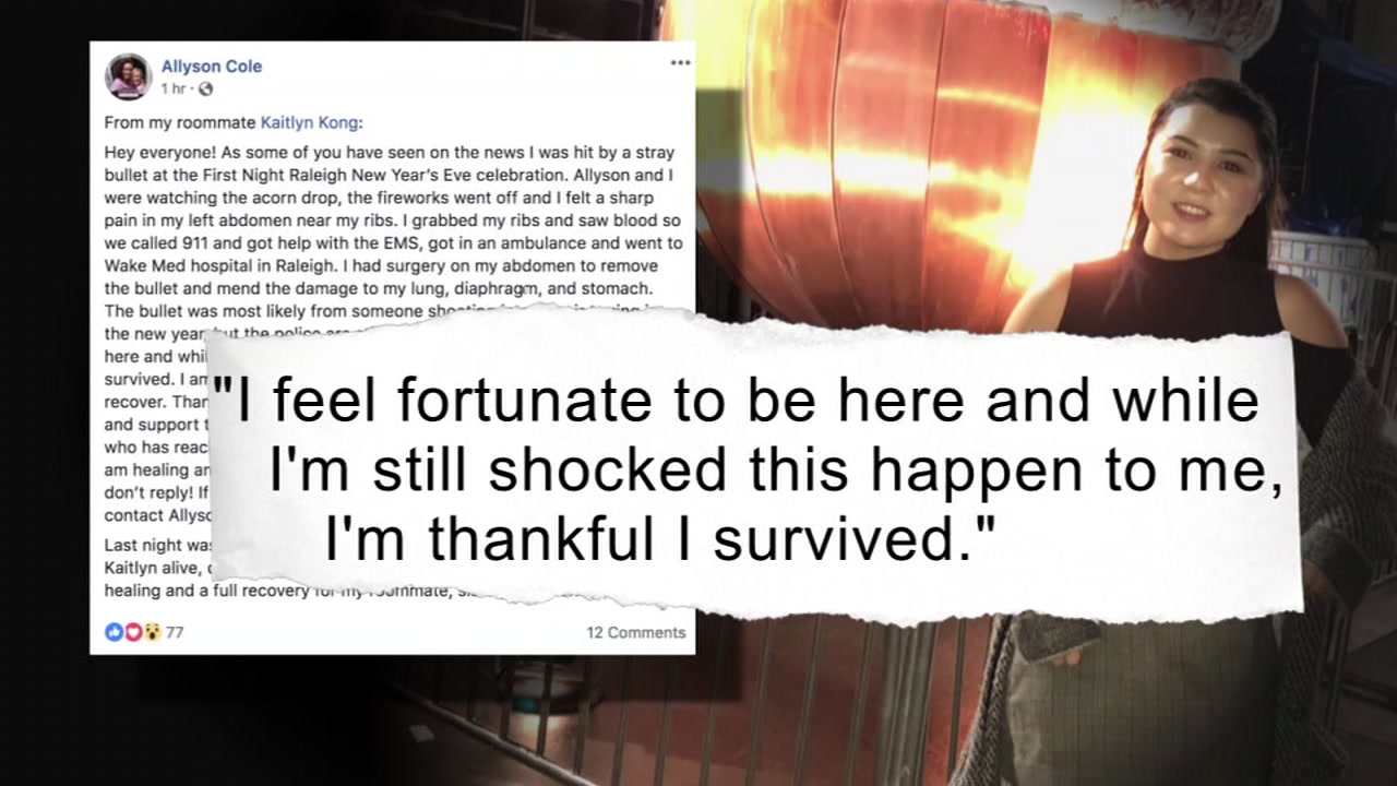 Woman thankful to survive downtown Raleigh shooting