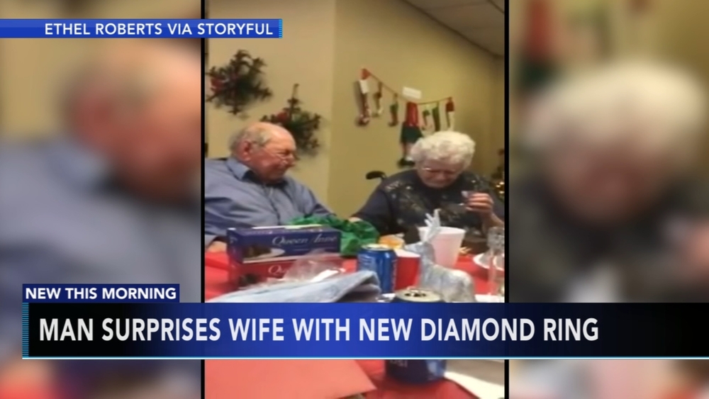 Man surprises wife of 67 years with new engagement ring