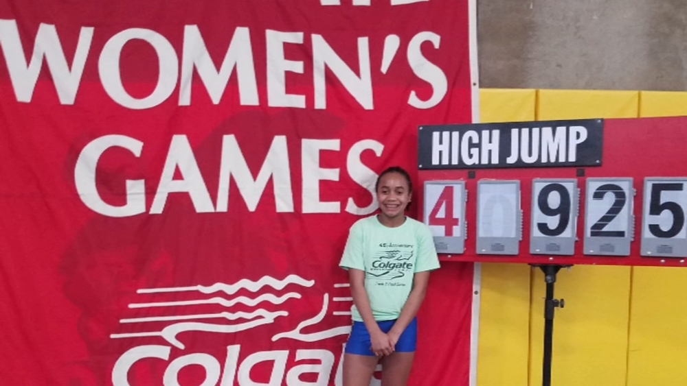 11-year-old Del. girl breaks high jump record