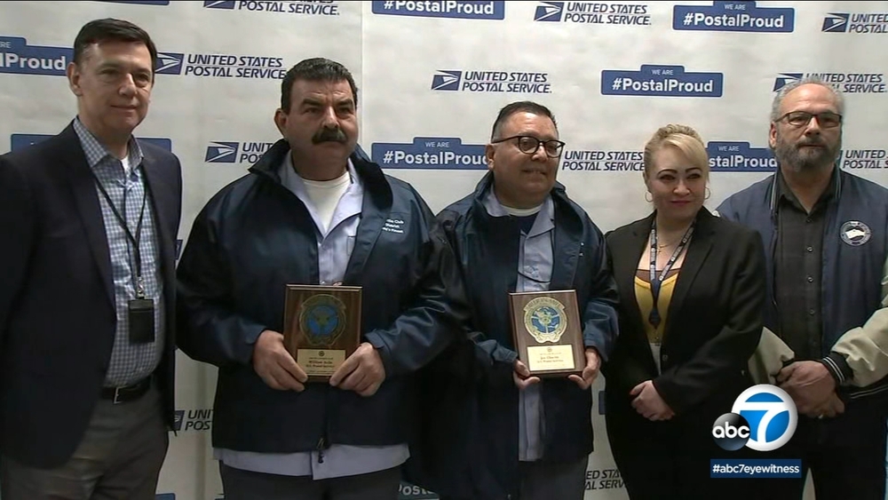LA mail carriers honored for driving 1M miles accident-free