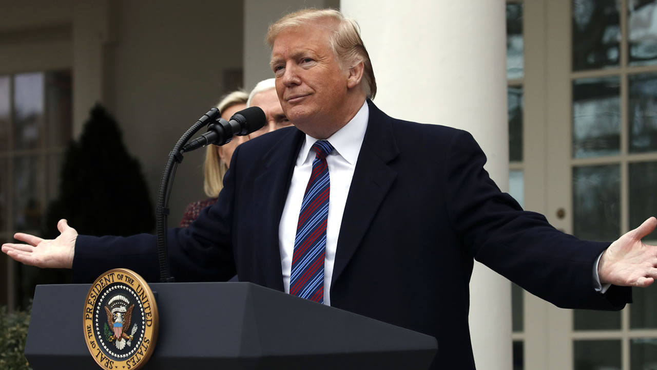 Trump says Democrats talking impeachment because they can't win in 2020