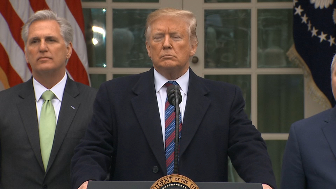 Trump: I did say shutdown could last months or years