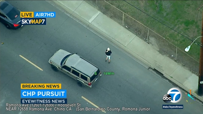 Suspect wanted for assault on officer is in custody after bizarre chase ...