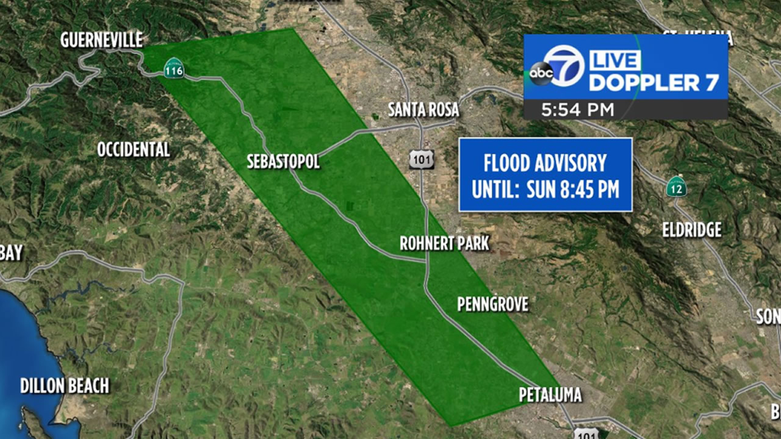 Flood advisory issued for some North Bay cities - ABC7 San Francisco