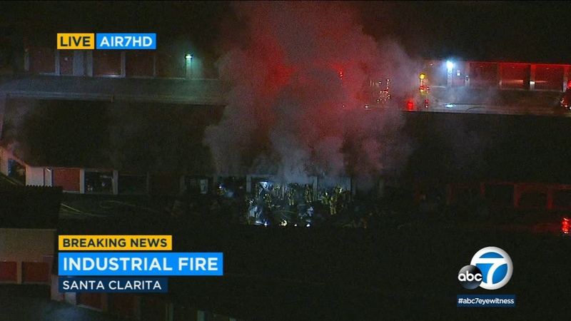 Fire Burns Through Valencia Storage Facility