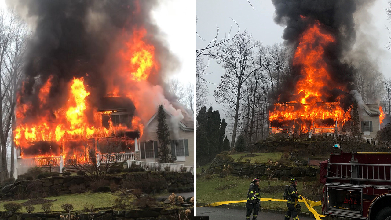 Fire engulfs Wayne house in flames, injuring 1