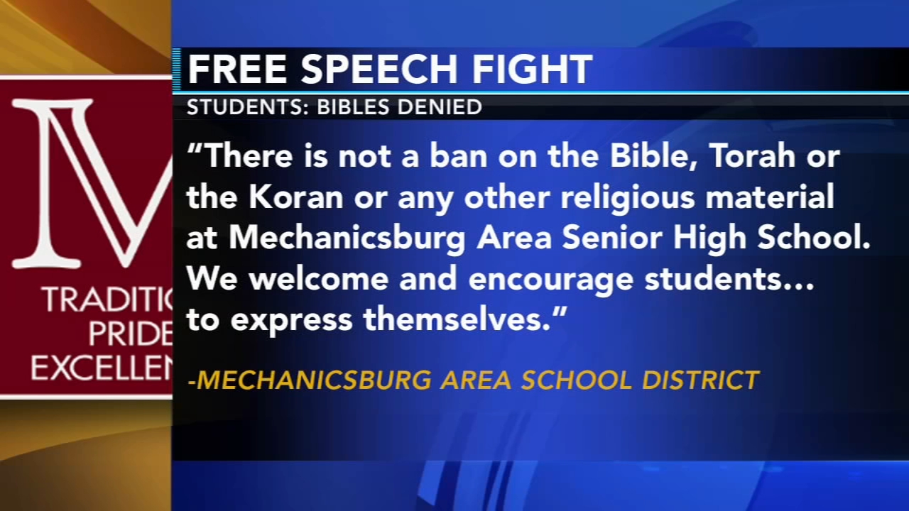 PA school blocks students from distributing bibles during lunch