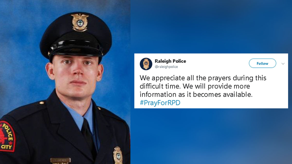 Love, support shared on social media for shot Raleigh officer