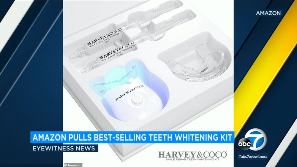 Amazon pulls popular teeth whitening kit due to banned chemical
