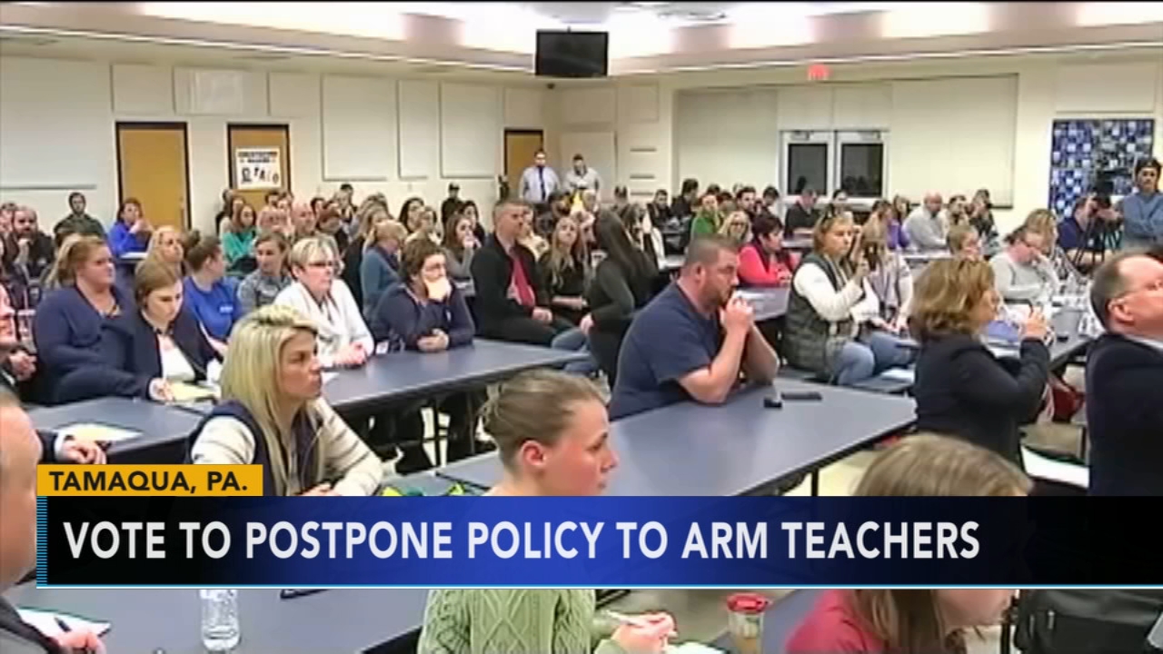 Officials vote to postpone policy to arm teachers