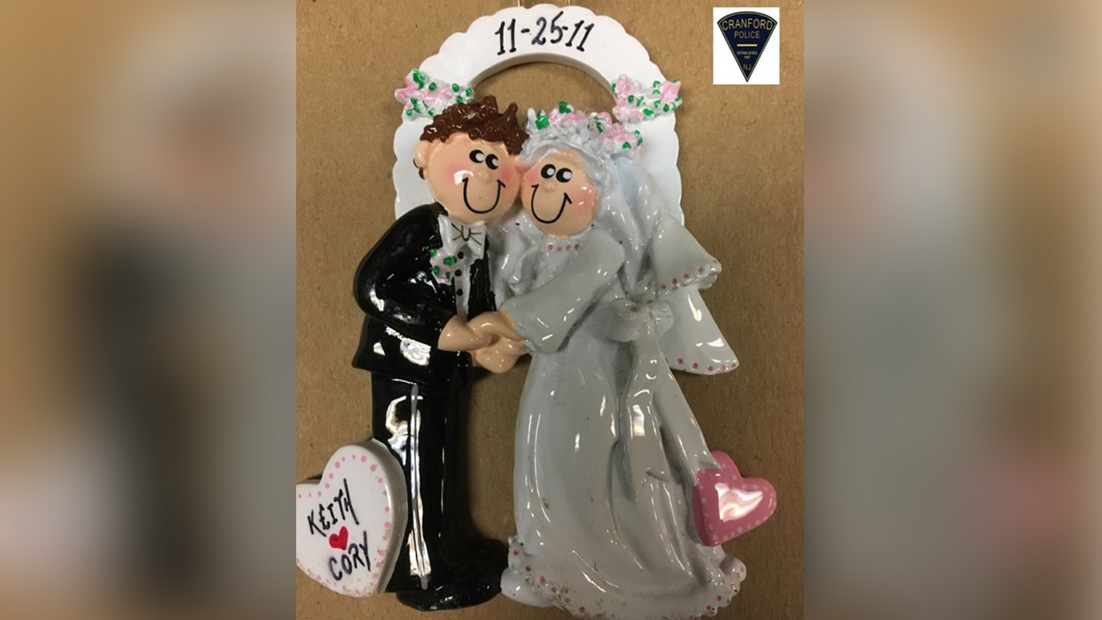 Cranford, New Jersey police reunite couple with missing personalized