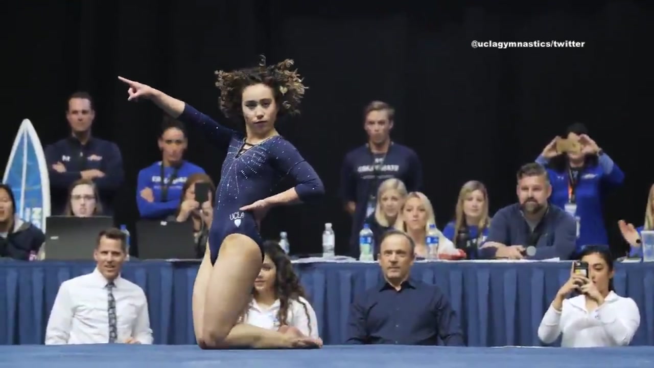 Gymnast gets perfect 10 on routine