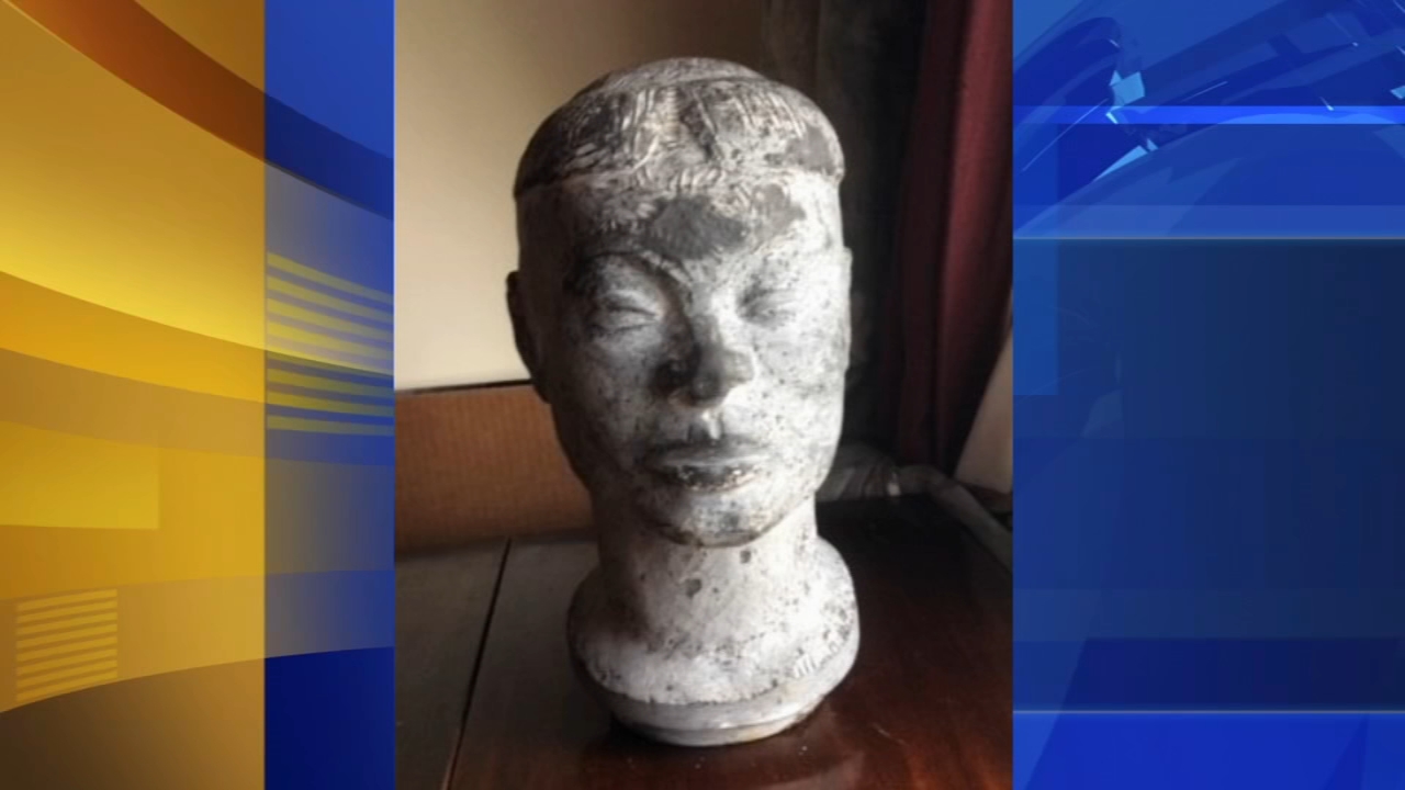 Missing Nathaniel Choate sculpture in Cherry Hill