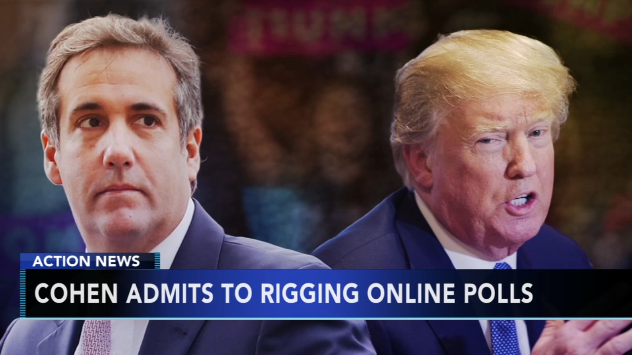 Michael Cohen says he rigged online polls for Trump in 2014, 2015
