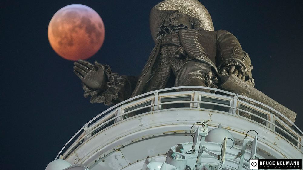 Super Blood Wolf Moon brightens the night sky