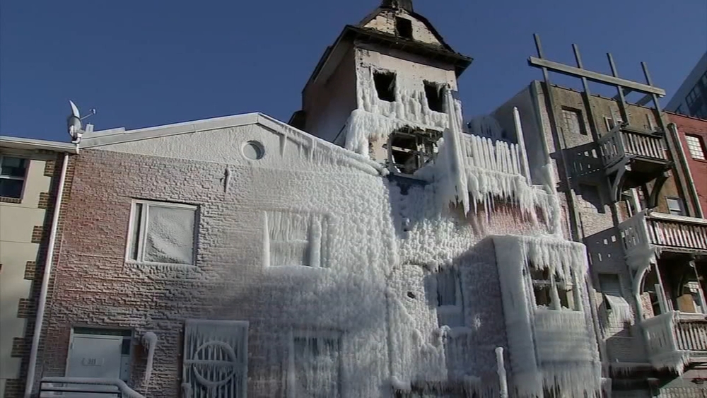 Fires turn to ice in frigid temps