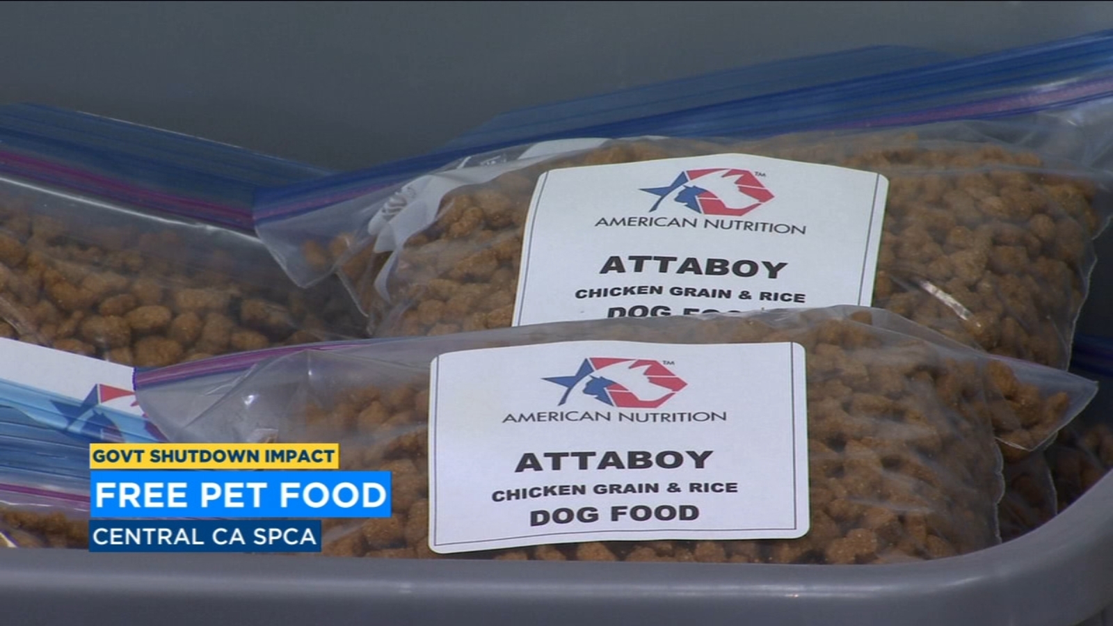 Central California SPCA offers free pet food for federal employees