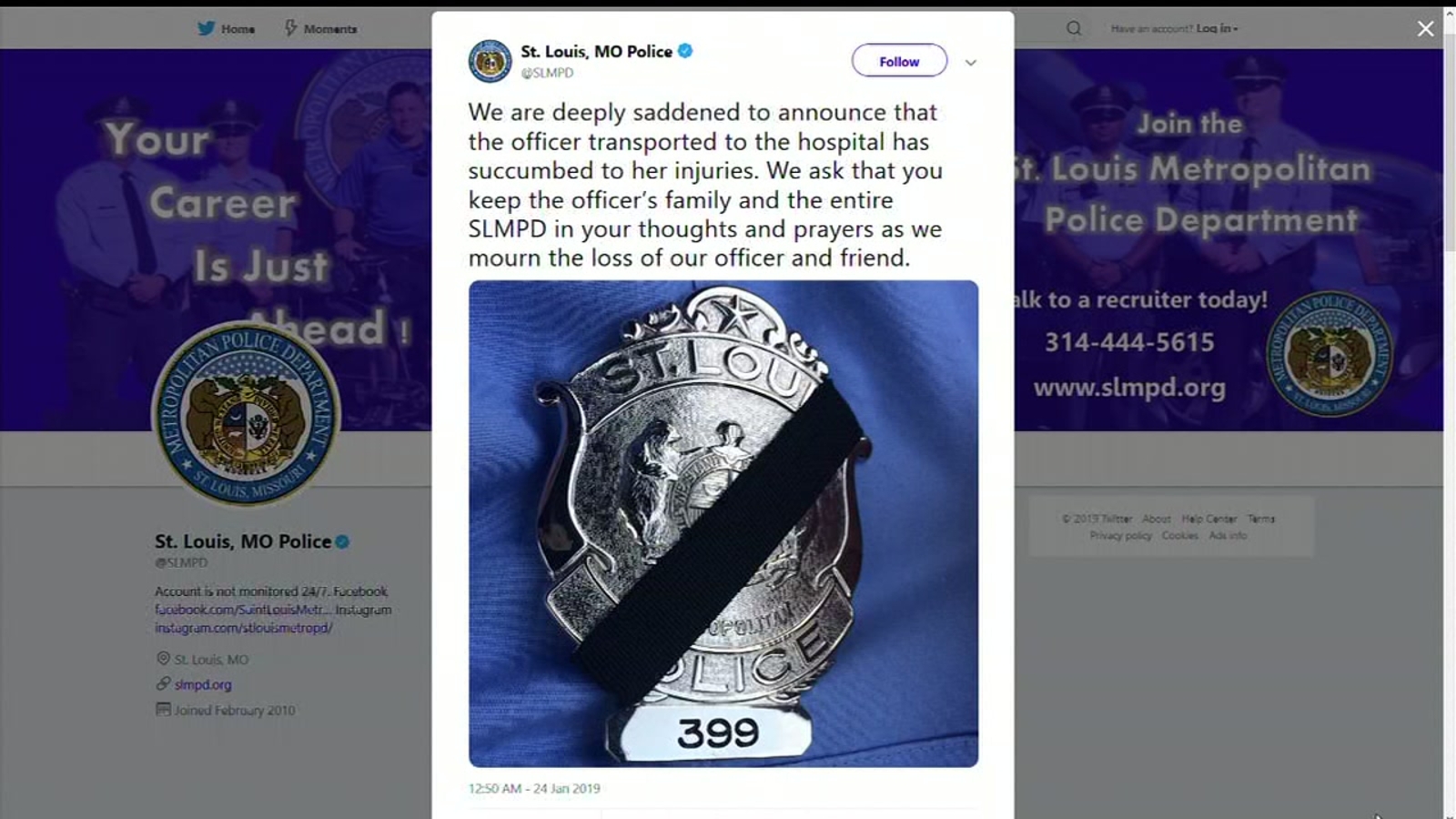 St. Louis police officer killed during accidental shooting while off ...