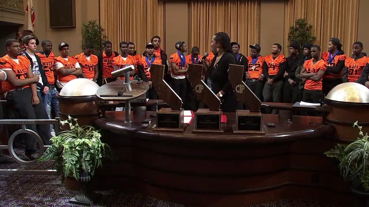 Oakland's McClymonds HS celebrates another state football title