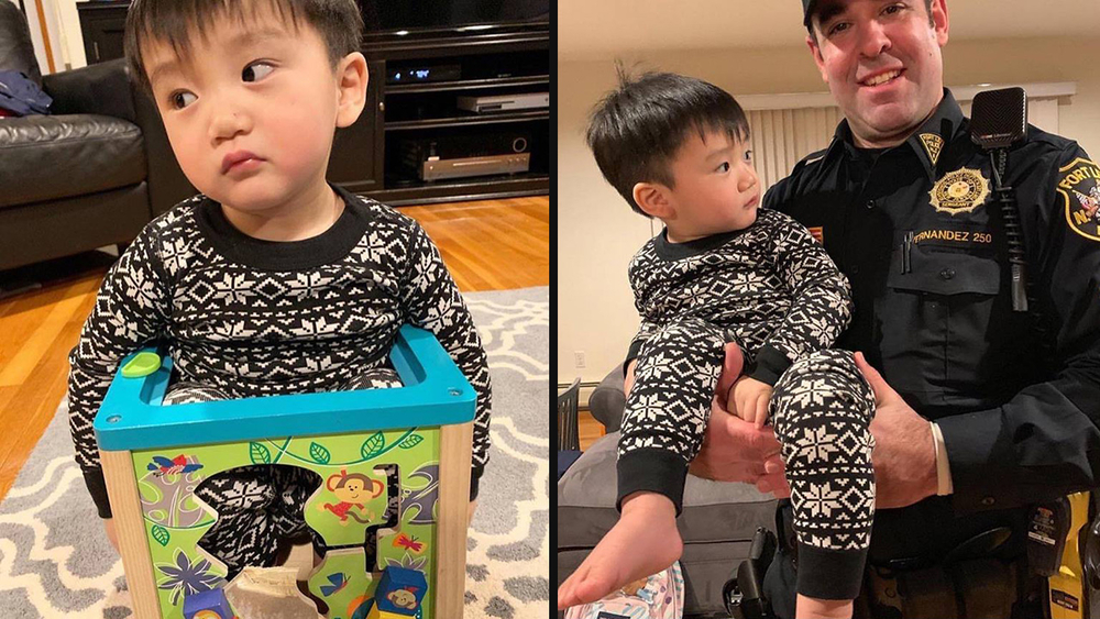 New Jersey toddler rescued after getting himself stuck inside toy