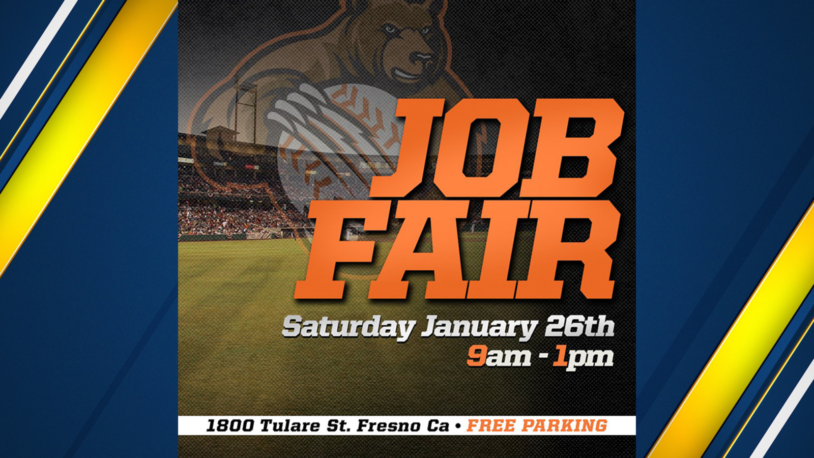 Fresno Grizzlies hosting job fair at Chukchansi Park for 2019 season