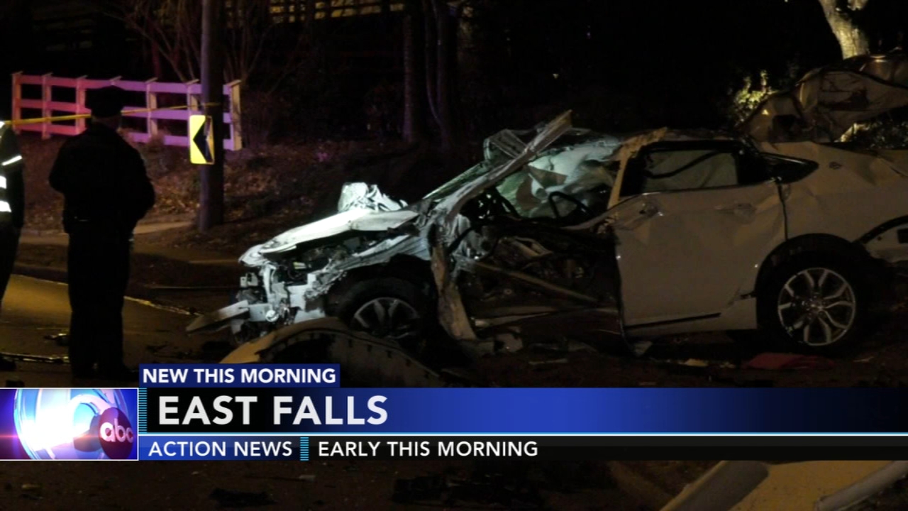 Man dies after crashing into utility pole, concrete wall in East Falls ...