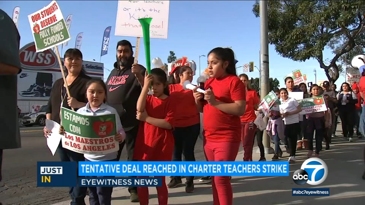 LA charter-school teachers end strike