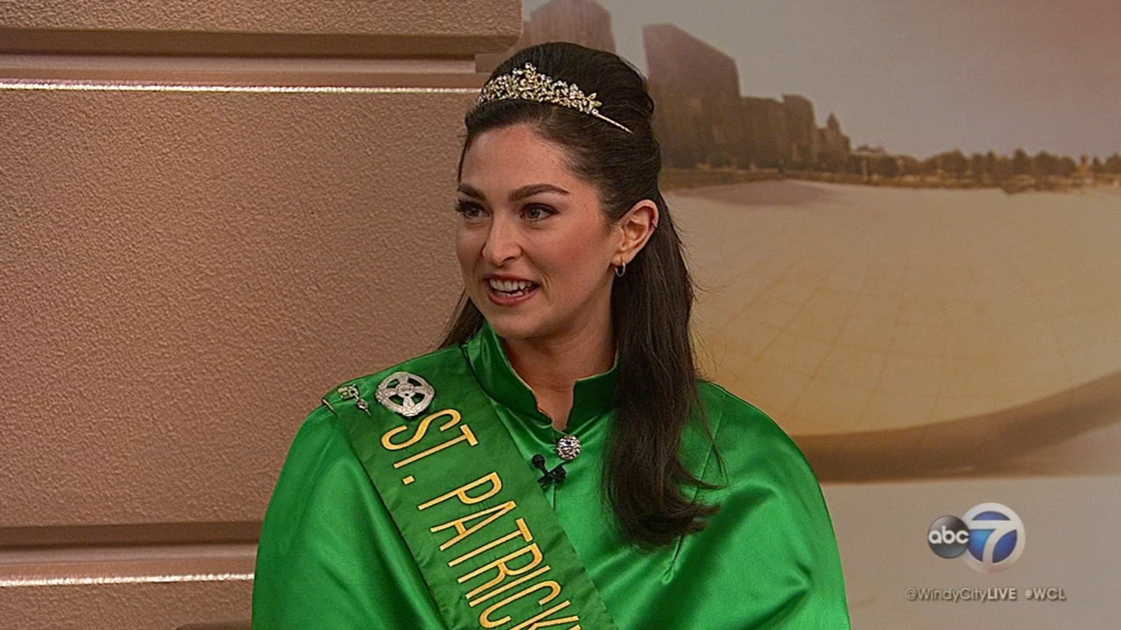 Madeline Mitchell, the queen of the 2019 Chicago St. Patrick's Day