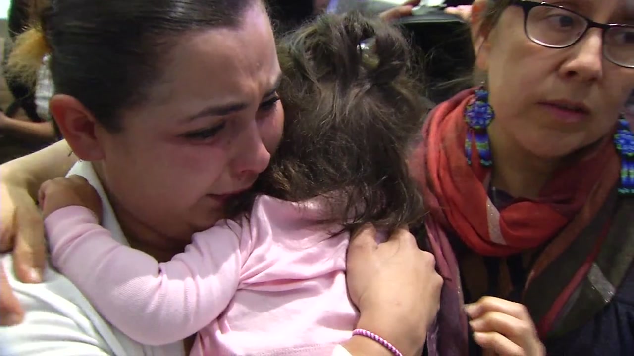 Mother reunited with baby daughter at SFO after separation at US-Mexico border