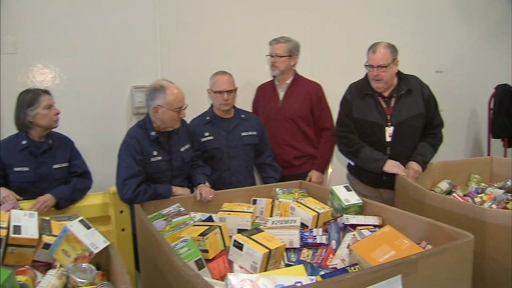 Coast Guard re-stocks it's pantries