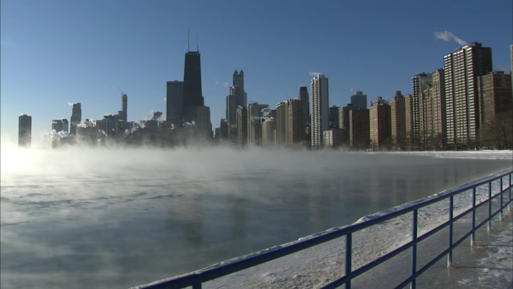Steamy Lake Michigan draws shutterbugs to lakefront
