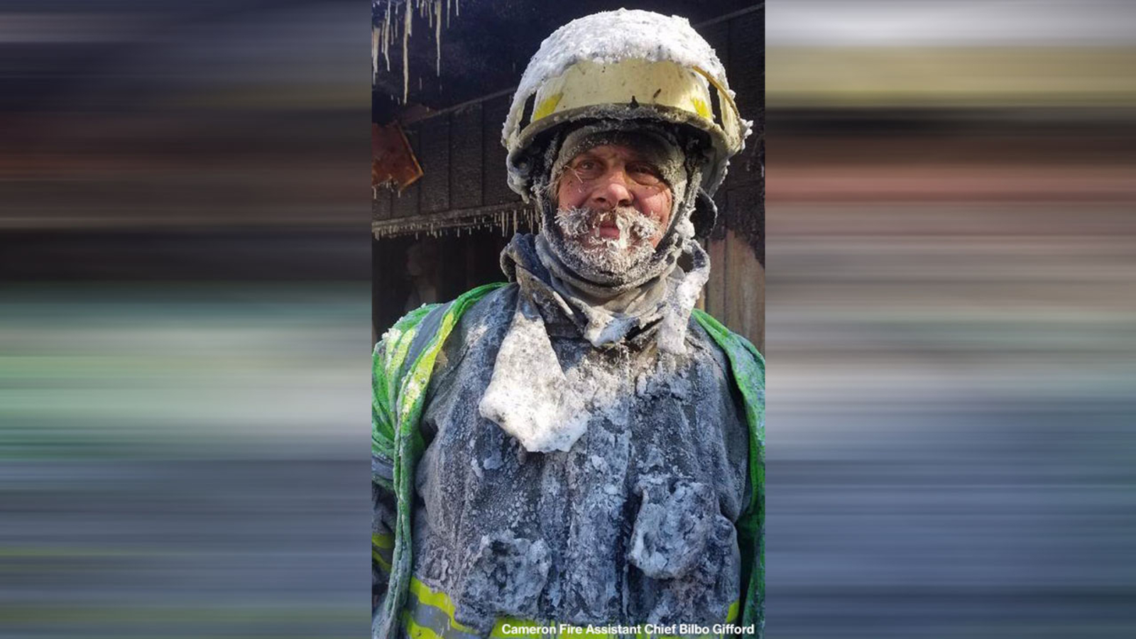 Fire chief's beard freezes while fighting fire ABC7 New York