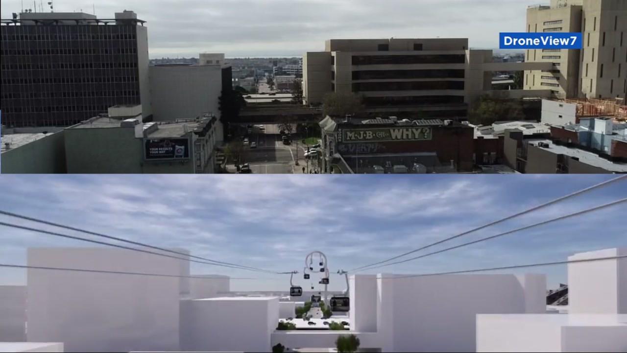 DRONEVIEW 7: See the A's proposed gondola route