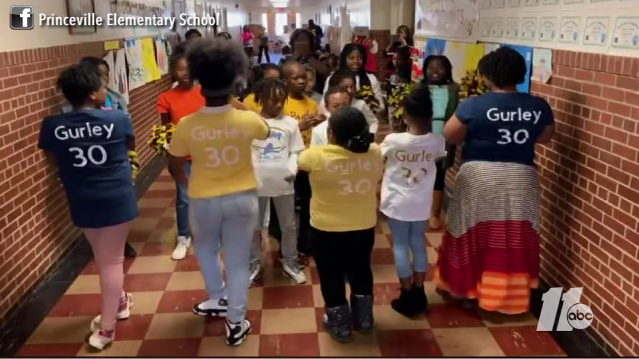 Princeville Elementary wishes their favorite alumni good luck in the Super Bowl