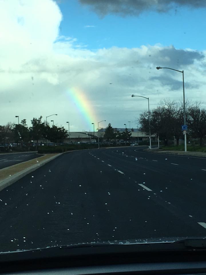 "Just before the airport on Clinton."