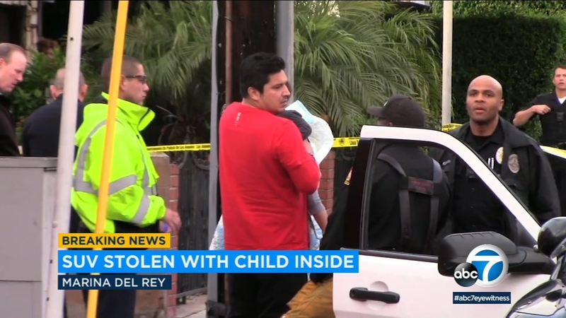 Baby found safe after being left in SUV stolen from Marina